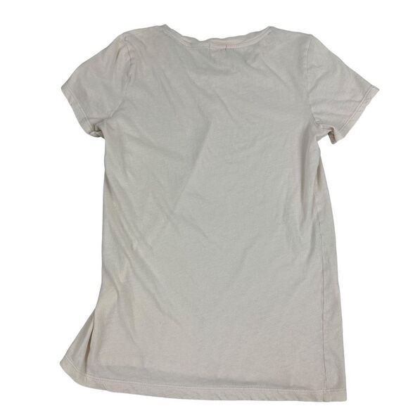 J. Crew Cream Small Short Sleeve Crew Neck Tee - Picture 2 of 7